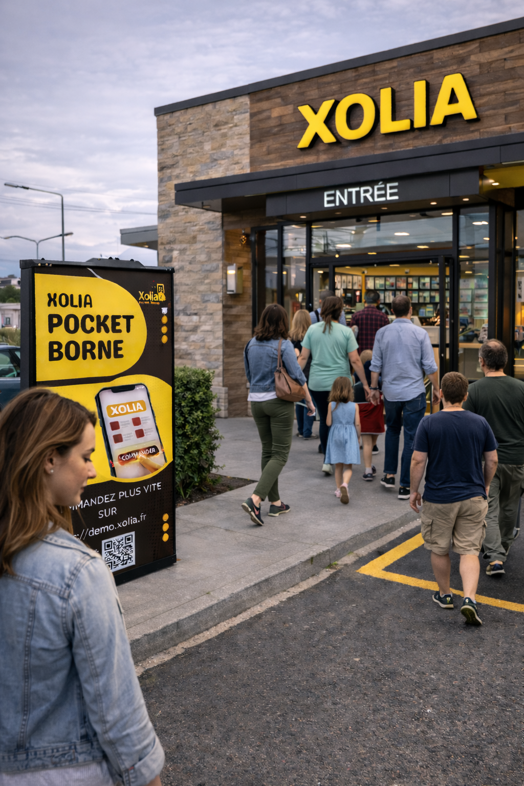 Présence extérieure forte avec panneau Xolia Pocket Borne